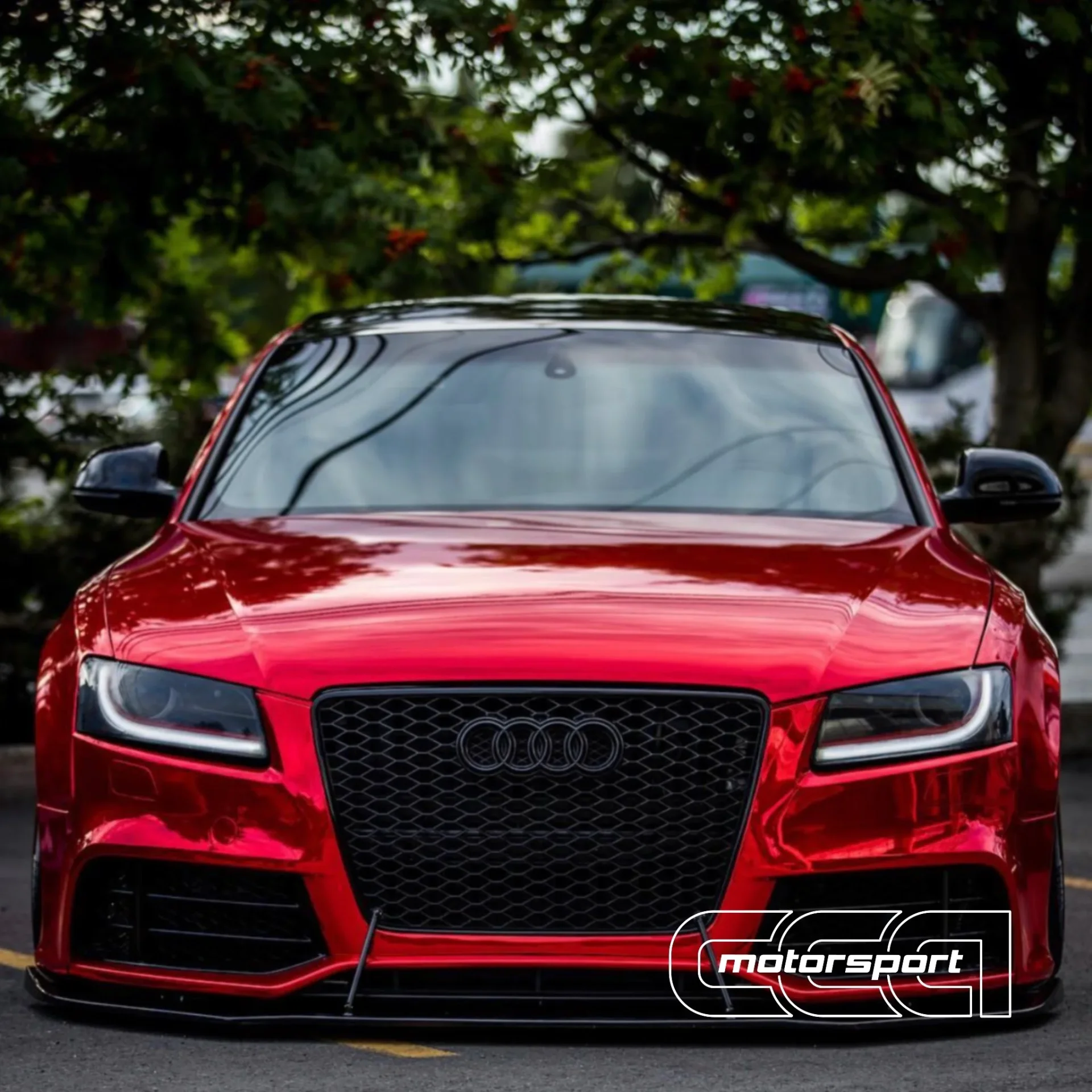 2022 Audi S5 — Chrome red metallic full wrap