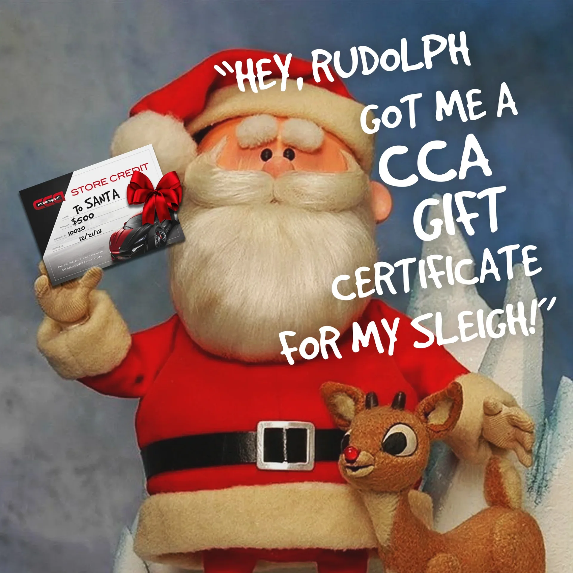 CCA Motorsport gift certificate